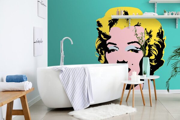 Tapeta kultna Marilyn Monroe u pop art dizajnu