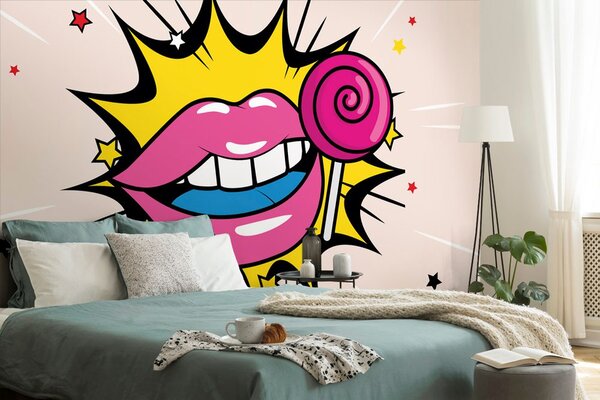 Tapeta slatka pop art lizalica