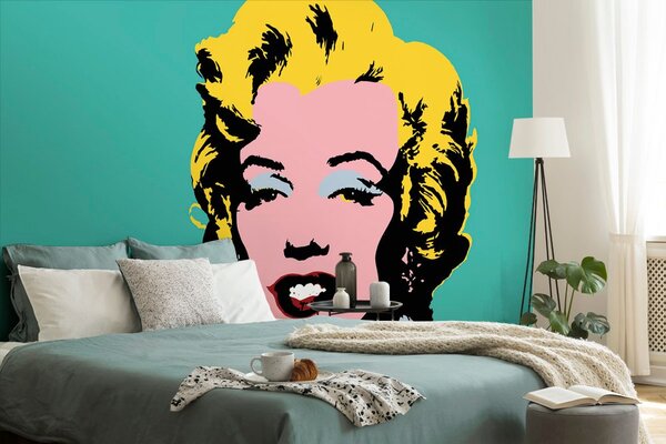 Tapeta kultna Marilyn Monroe u pop art dizajnu