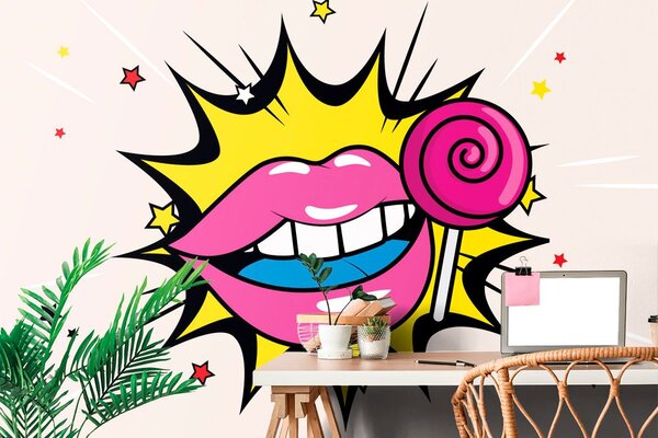 Tapeta slatka pop art lizalica