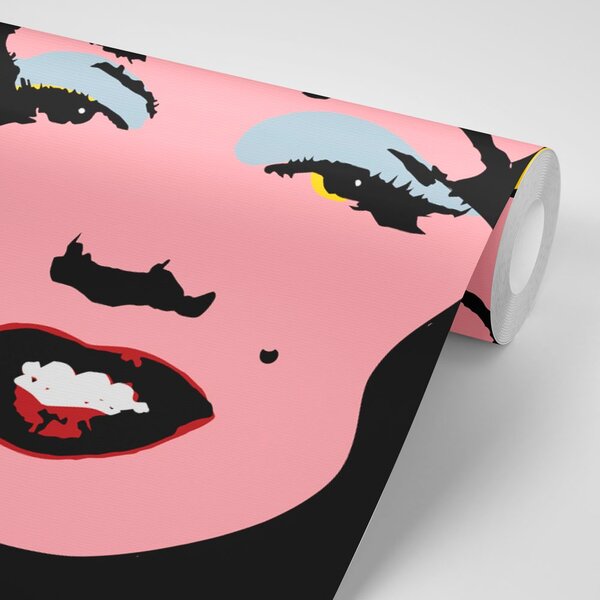 Tapeta pop art Marilyn Monroe na crnoj pozadini
