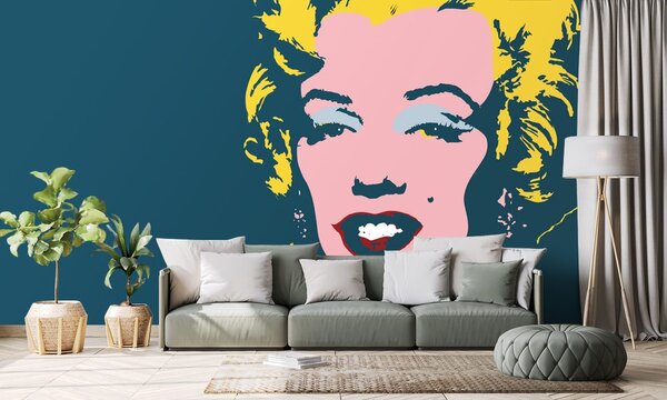 Tapeta Marilyn Monroe u pop-art dizajnu
