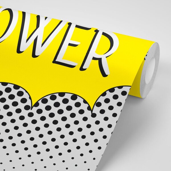 Tapeta s pop art natpisom - GIRL POWER