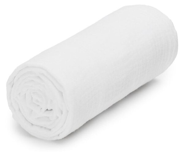 Bijeli dječji ručnik od muslina 120x120 cm – T-TOMI