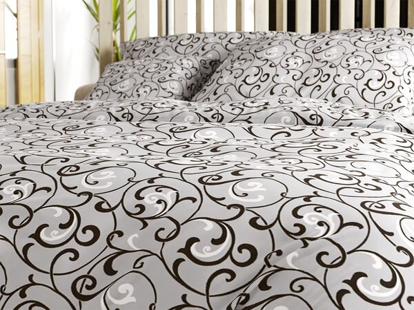 Poli-pamučna posteljina ORIENT POLY siva Dimenzije posteljine: 70 x 90 cm | 140 x 200 cm