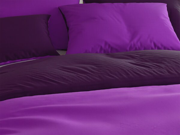 Pamučna posteljina VIOLETTA ljubičasta Dimenzije posteljine: 70 x 90 cm | 140 x 200 cm