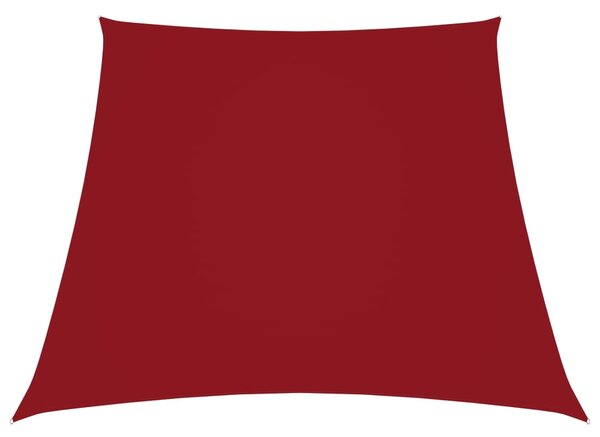 VidaXL Jedro protiv sunca od tkanine Oxford trapezno 2/4 x 3 m crveno