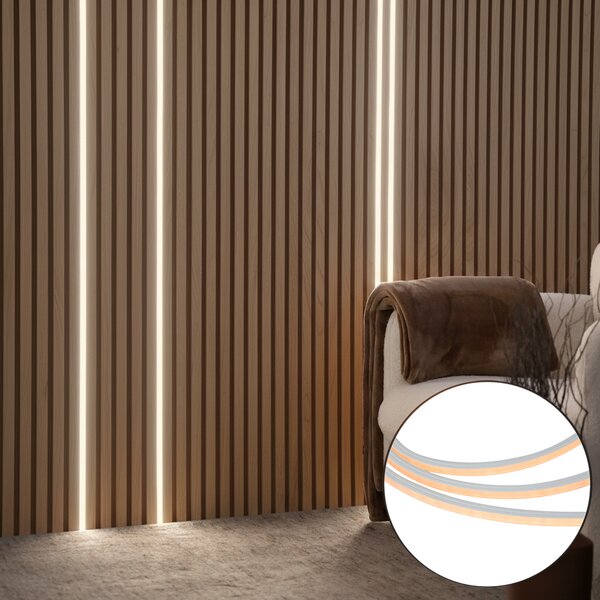 Pametna LED traka 483 cm s mogućnošću prigušivanja u Kelvinima - Akustični zidni panel