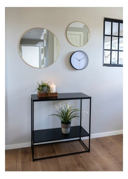 Crni pomoćni stol s crnom pločom stola 80x36 cm Vita – House Nordic