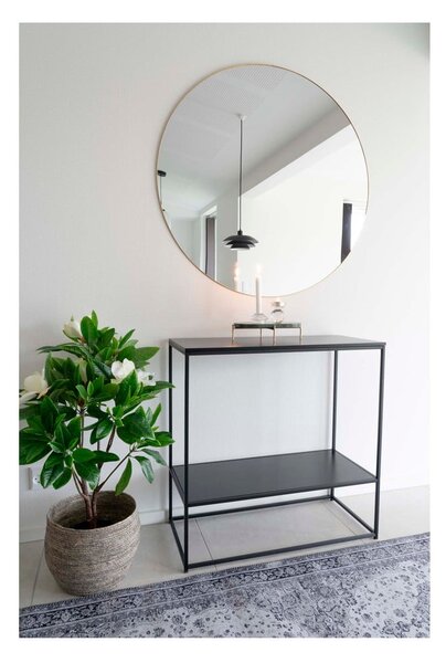 Crni pomoćni stol s crnom pločom stola 80x36 cm Vita – House Nordic
