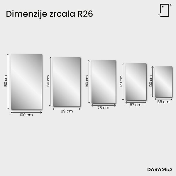 Ogledalo Pure s fazetom R26