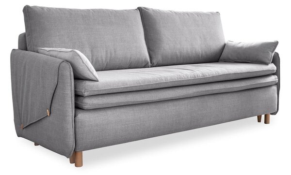Svijetlo siva sklopiva sofa 207 cm – Miuform
