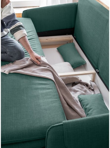 Tirkizna sklopiva sofa 207 cm Simon – Miuform