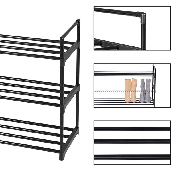Crni ormar za cipele VARIO 92x55 cm
