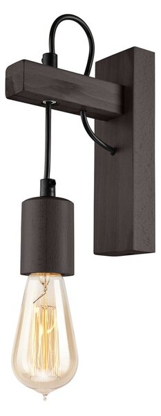 Crna zidna lampa Leon – LAMKUR