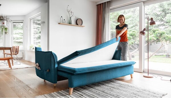 Tirkizna sklopiva sofa 225 cm Charming Charlie – Miuform