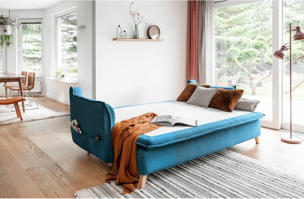 Tirkizna sklopiva sofa 225 cm Charming Charlie – Miuform