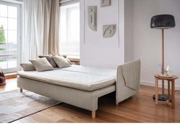 Bež sklopiva sofa 207 cm Simon – Miuform
