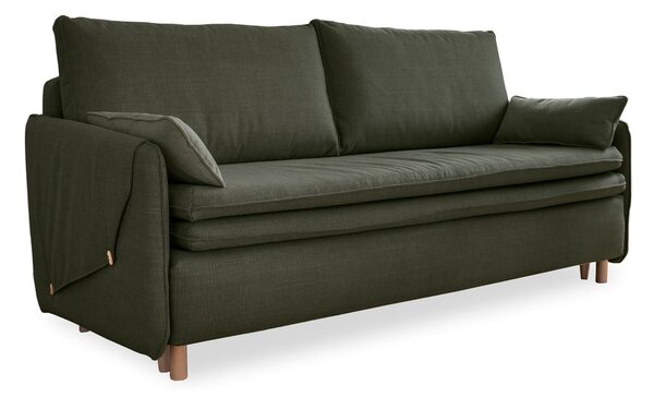 Zelena sklopiva sofa 207 cm – Miuform