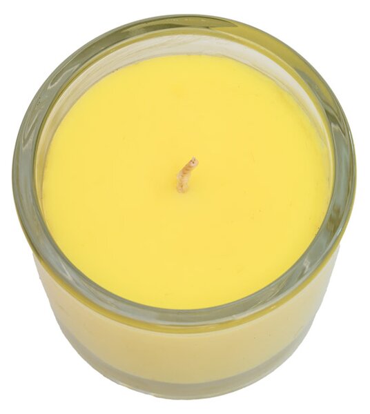 Svijeća u staklu MINNESOTA POPCORN YELLOW 9 cm žuta