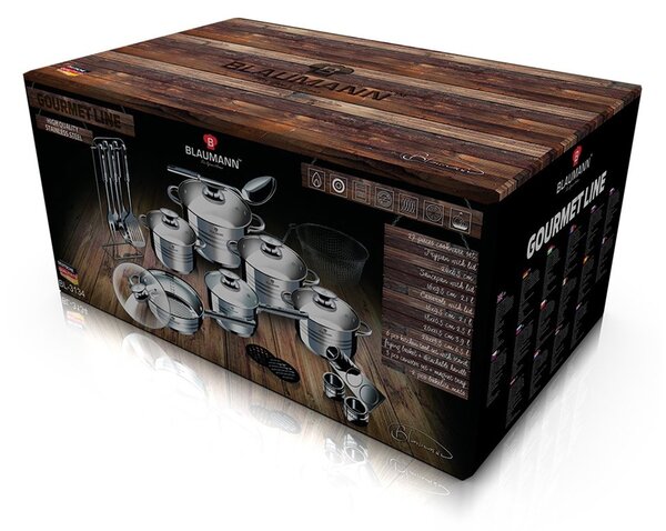 Blaumann Gourmet 27u1 set inox posuđa
