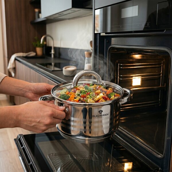Blaumann Gourmet 8u1 set inox posuđa