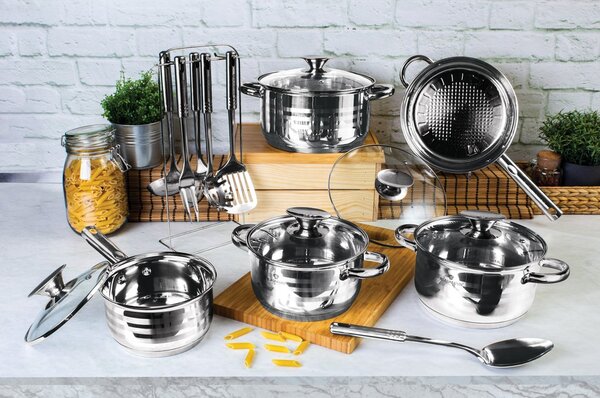 Blaumann Gourmet 17u1 set inox posuđa