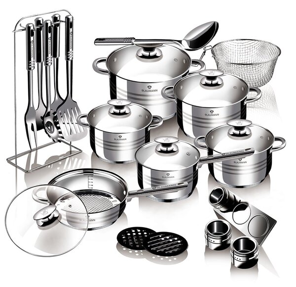 Blaumann Gourmet 27u1 set inox posuđa