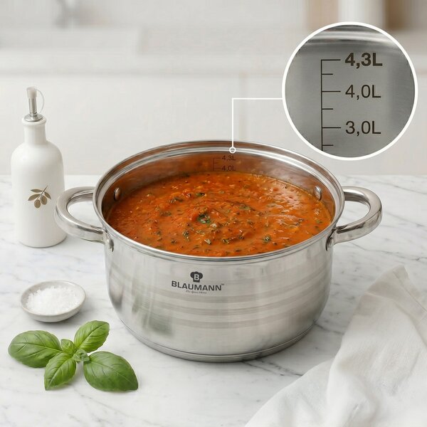 Blaumann Gourmet 8u1 set inox posuđa