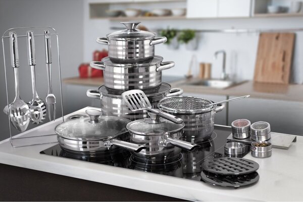Blaumann Gourmet 27u1 set inox posuđa