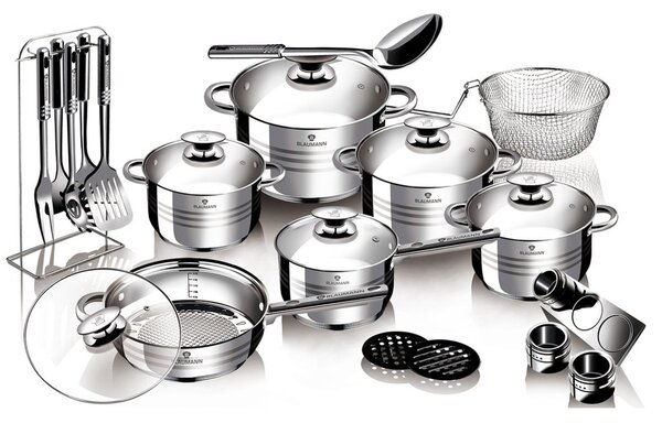 Blaumann Gourmet 27u1 set inox posuđa