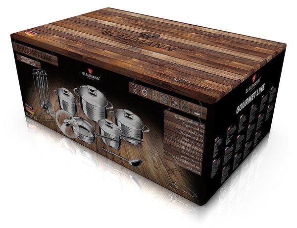 Blaumann Gourmet 17u1 set inox posuđa