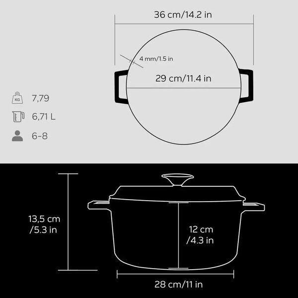 Lava okrugli Dutch oven