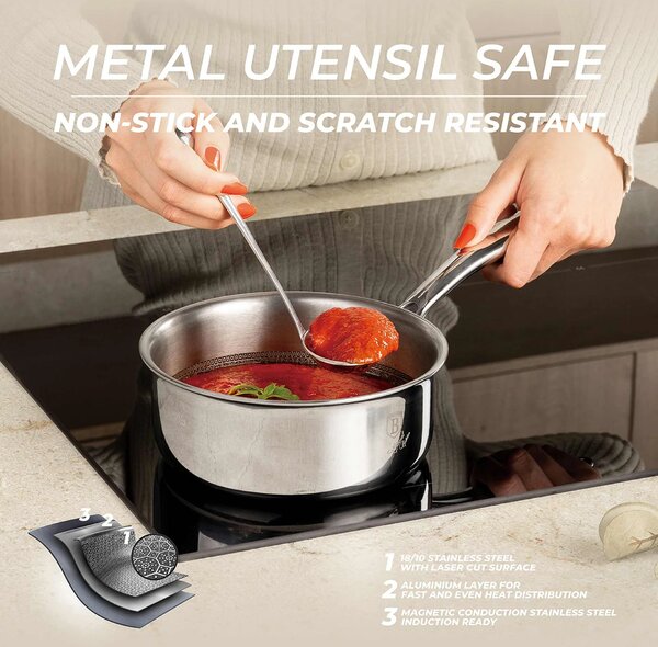 Berlinger Haus Hexagon (3D inox matrica) non-stick posuda za umake