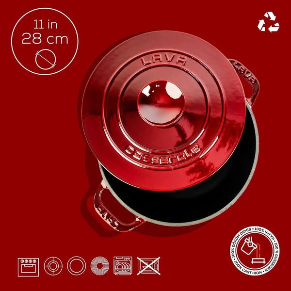 Lava Experience okrugli Dutch oven