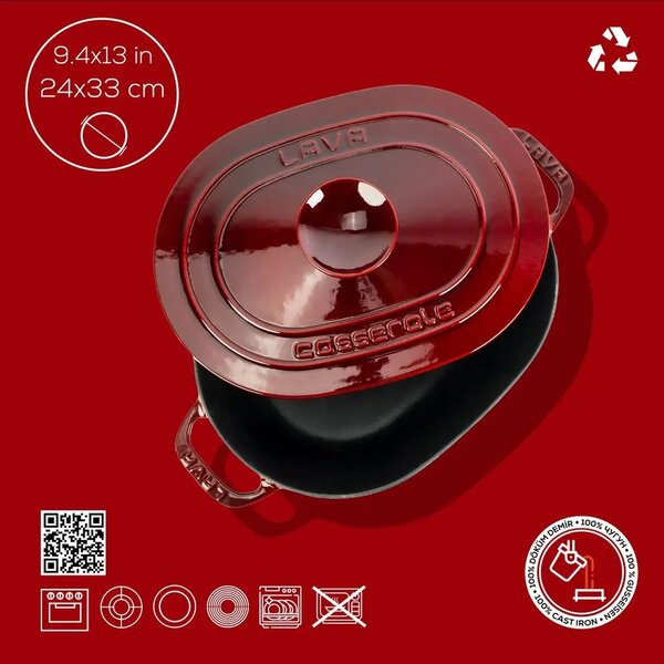 Lava Experience ovalni Dutch oven
