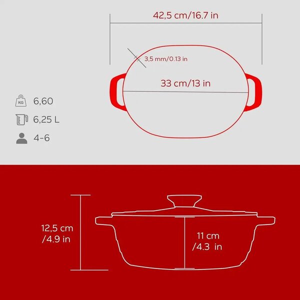 Lava Experience ovalni Dutch oven