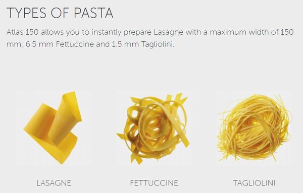 Marcato Atlas 150 Pastaset mašinica za tjesteninu s nastavcima