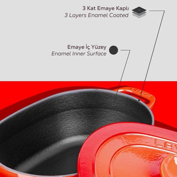 Lava Experience ovalni Dutch oven
