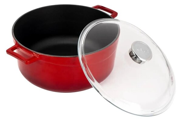 Lava Glaze okrugli Dutch oven sa staklenim poklopcem