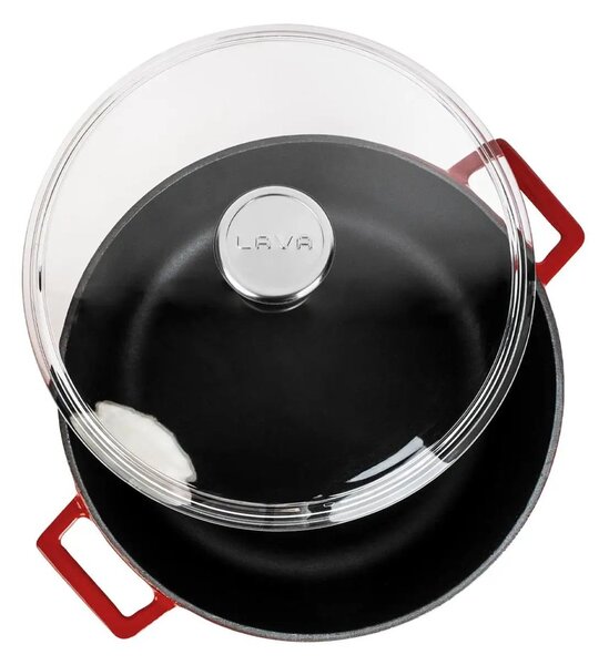 Lava Glaze okrugli Dutch oven sa staklenim poklopcem