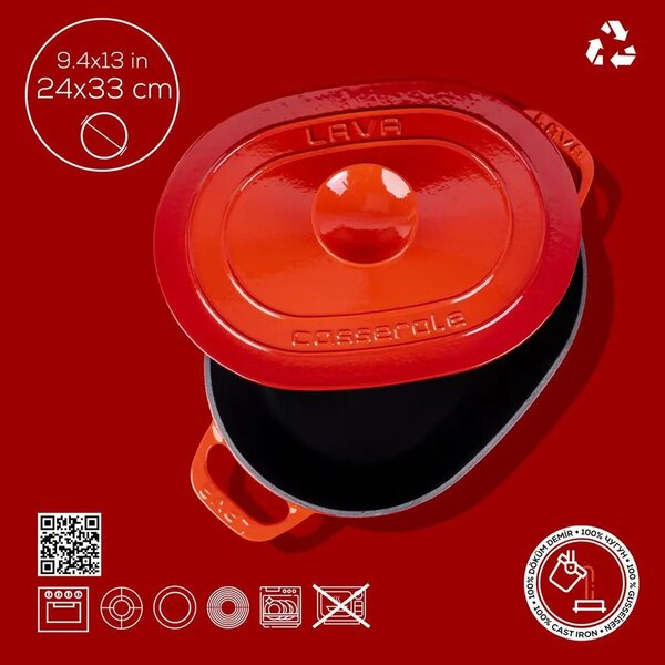 Lava Experience ovalni Dutch oven