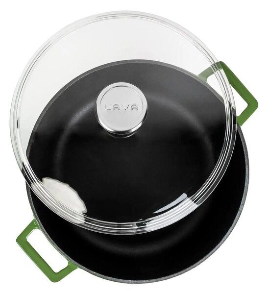 Lava Glaze okrugli Dutch oven sa staklenim poklopcem