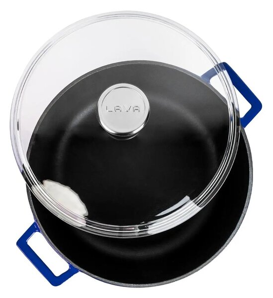 Lava Glaze okrugli Dutch oven sa staklenim poklopcem