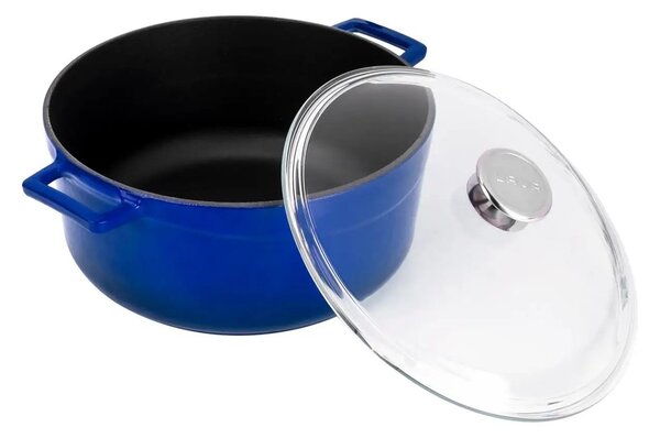 Lava Glaze okrugli Dutch oven sa staklenim poklopcem