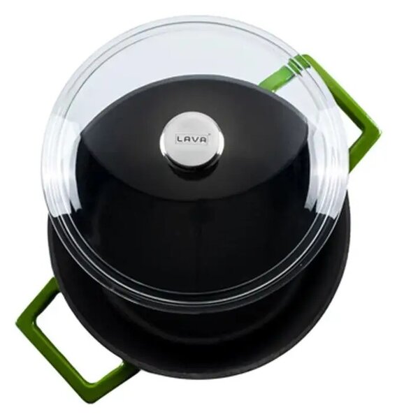 Lava Glaze okrugli Dutch oven sa staklenim poklopcem