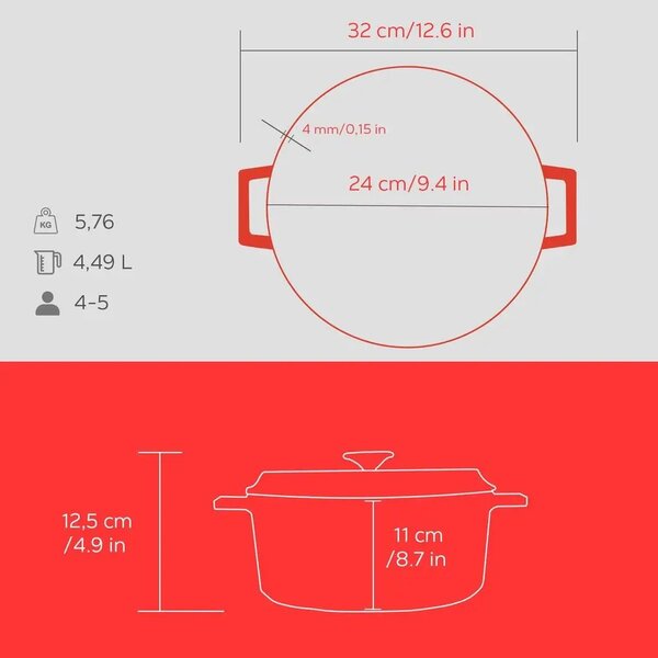 Lava okrugli Dutch oven