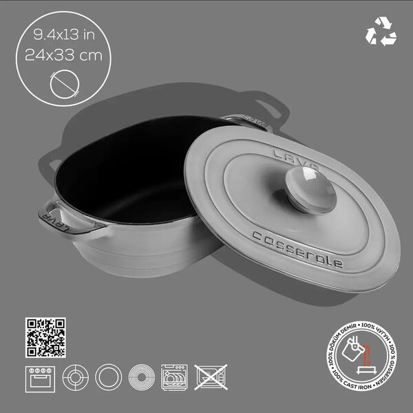 Lava Experience ovalni Dutch oven