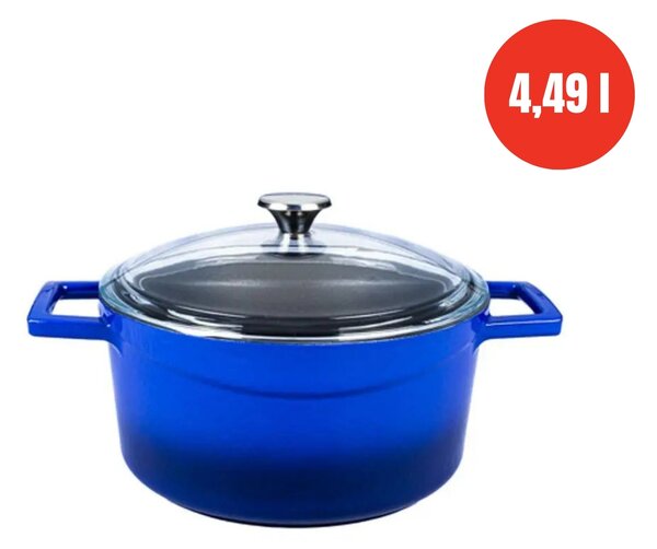 Lava Glaze okrugli Dutch oven sa staklenim poklopcem