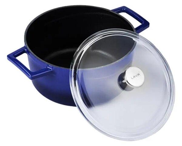 Lava Glaze okrugli Dutch oven sa staklenim poklopcem
